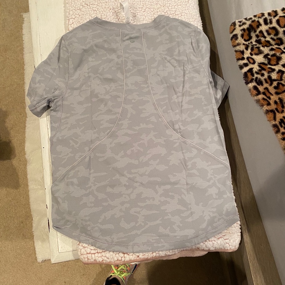 Lululemon white camo shirt